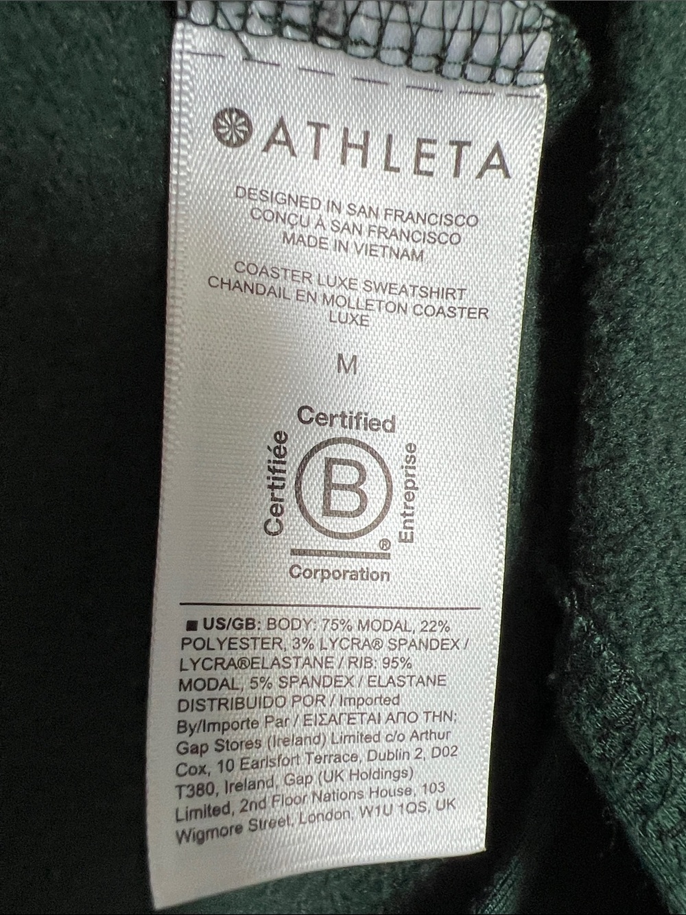 Athleta | Forest Green Lightweight Slouchy Loungewear Oversized Sweatshirt Sz M - Picture 13 of 17